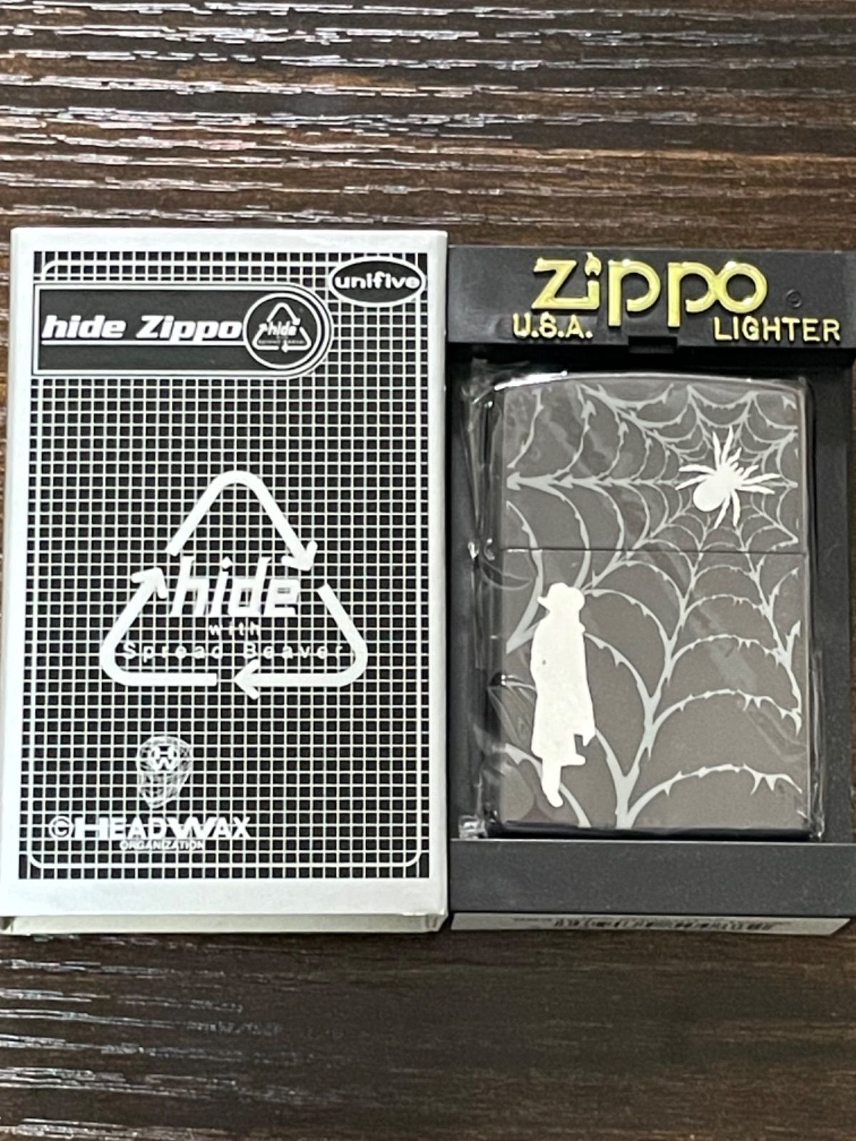 zippo hide with Spread Boaver XJAPAN 3面加工品 ヒデ 年代物 2002年 