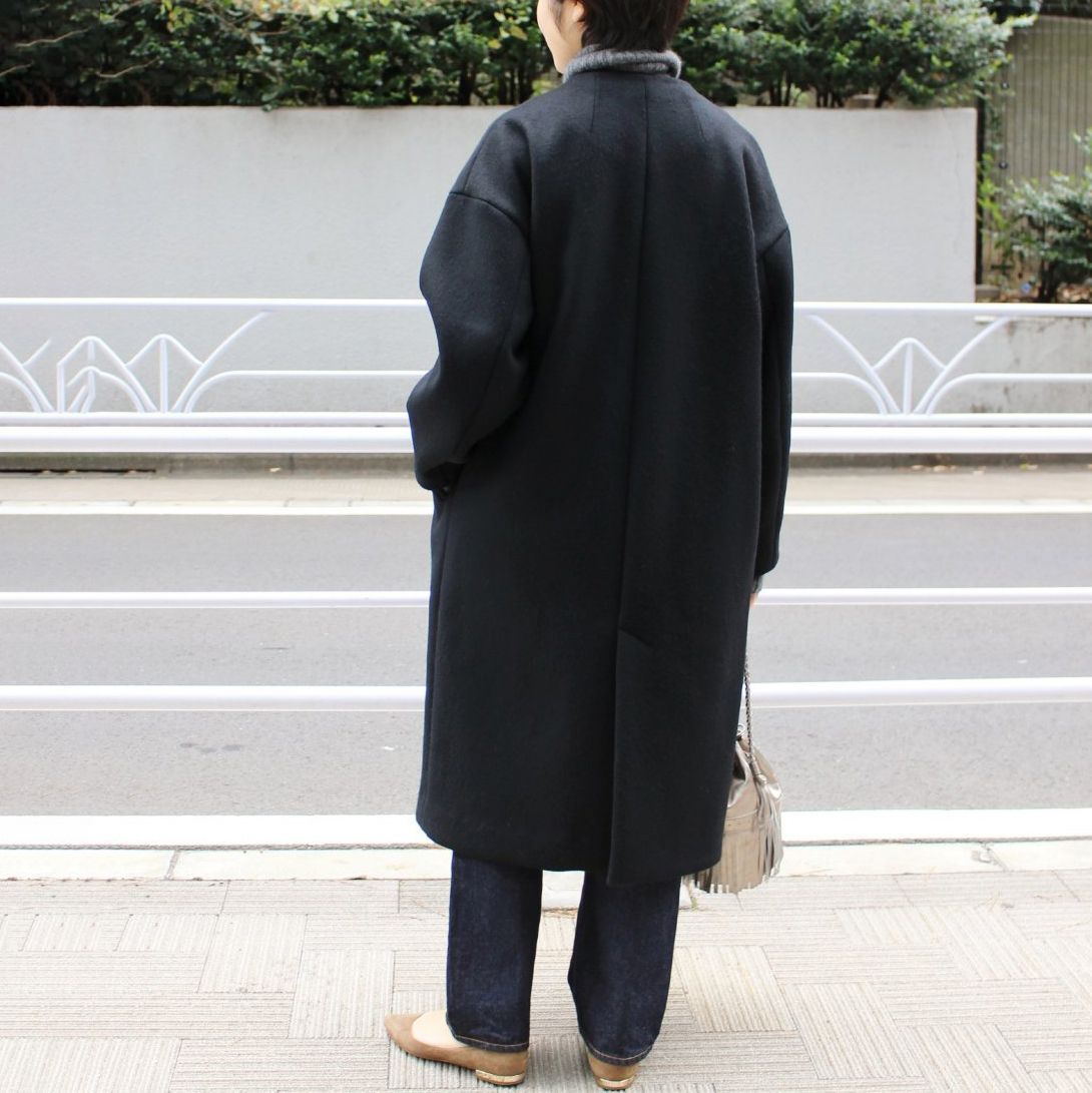 IENA☆ダブルビーバーノーカラーVネックコート IENA（イエナ）の
