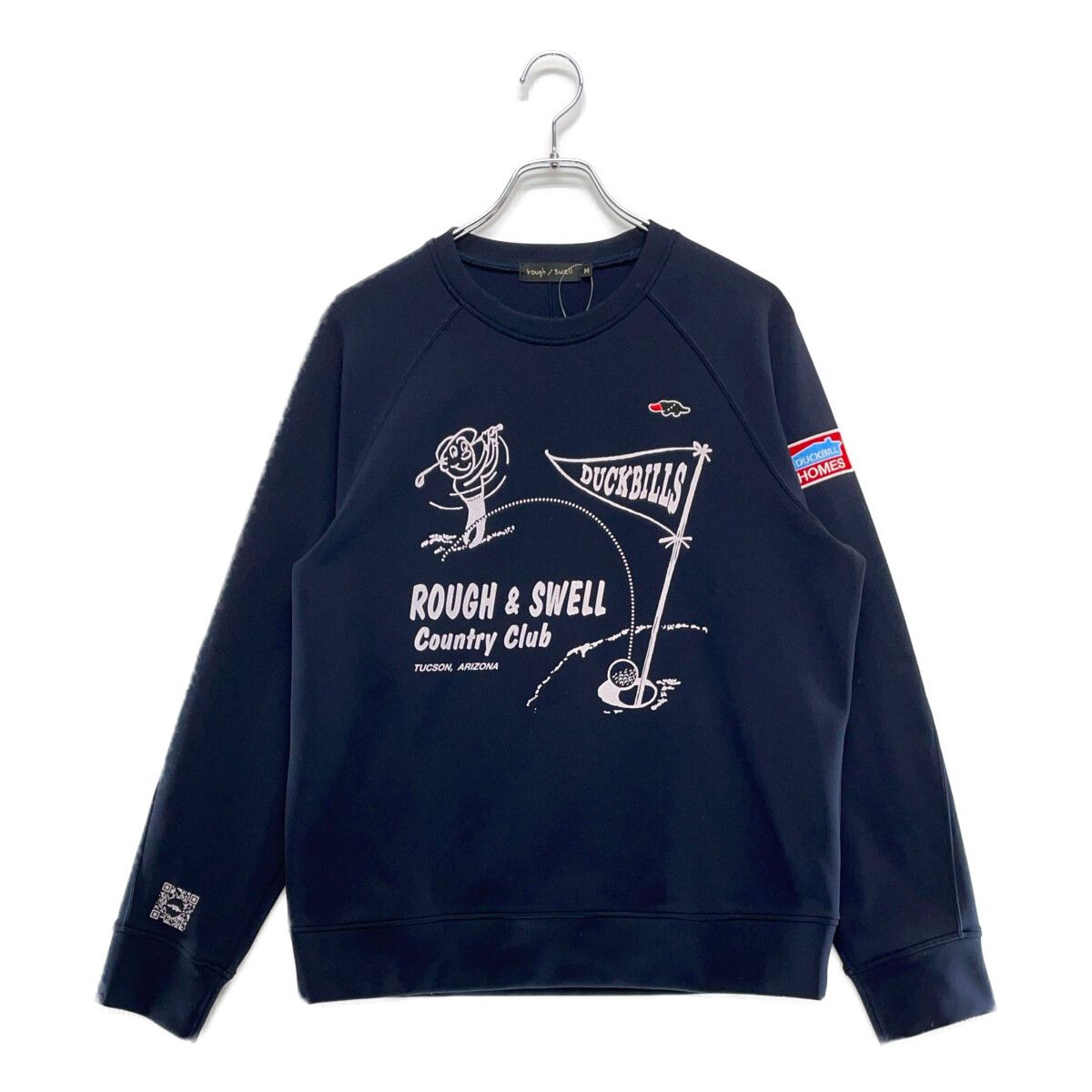 メンズ ラフ＆スウェル rough&swell スウェット M ネイビー 紺 裏起毛