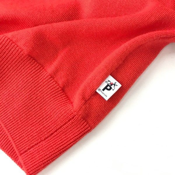 【パーリーゲイツ】即完売品 ニットセーター スヌーピー 0サイズ レディース PEARLY GATES パーリーゲイツ ×PEANUTS 薄手ニット セーター