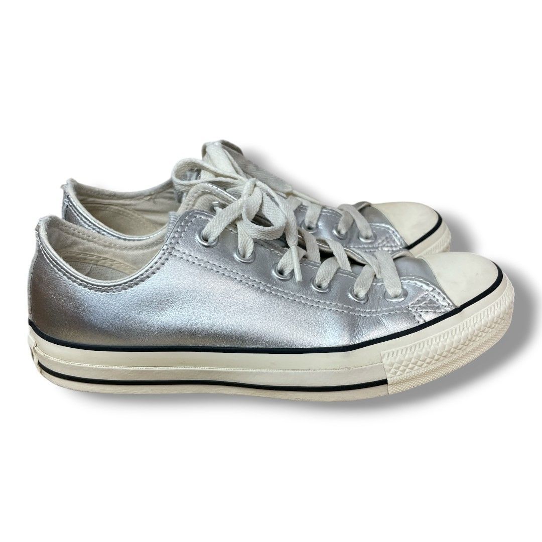 CONVERSE ALL STAR シルバー レザー厚底スニーカー　24cm 楽天市場】[TIME SALE] Converse コンバース ALL STAR レザー