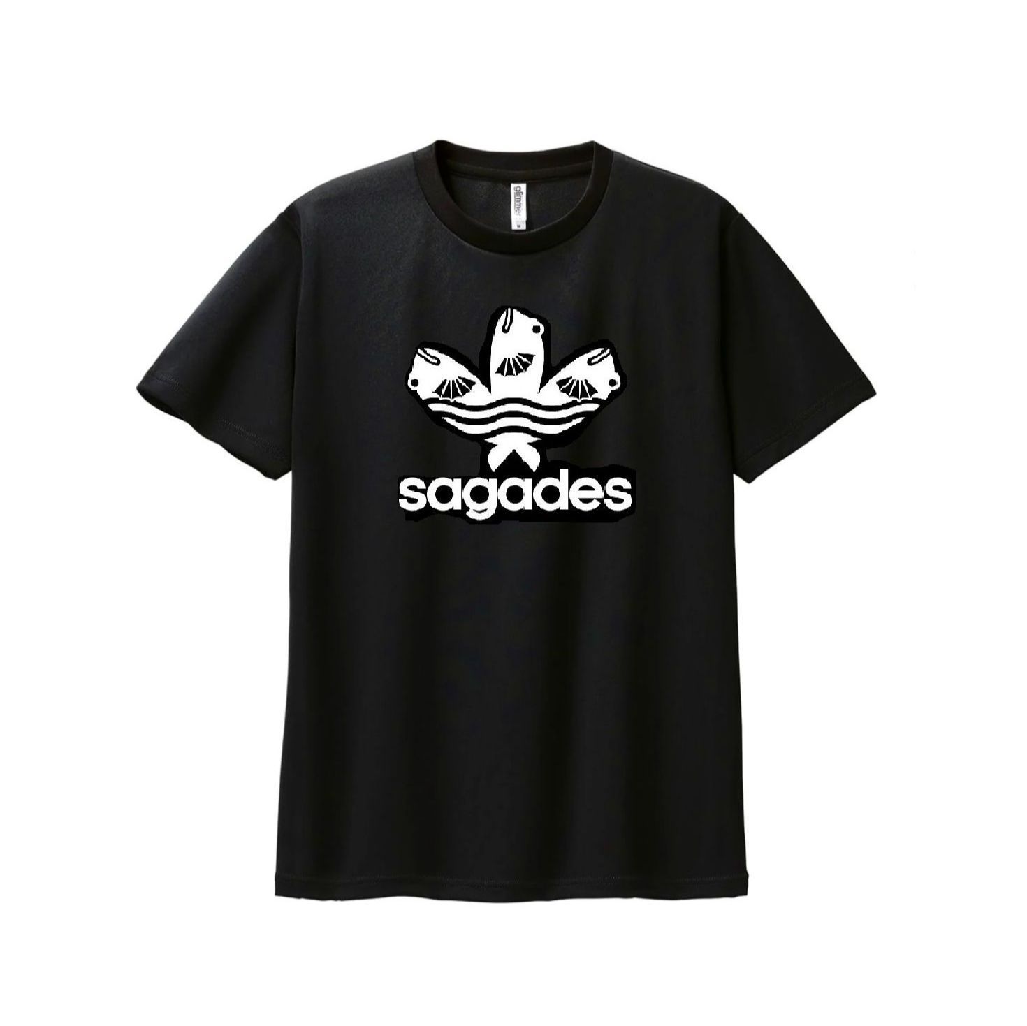 ご当地限定デザインTシャツ「sagades」黒 S・M・L・XL(LL