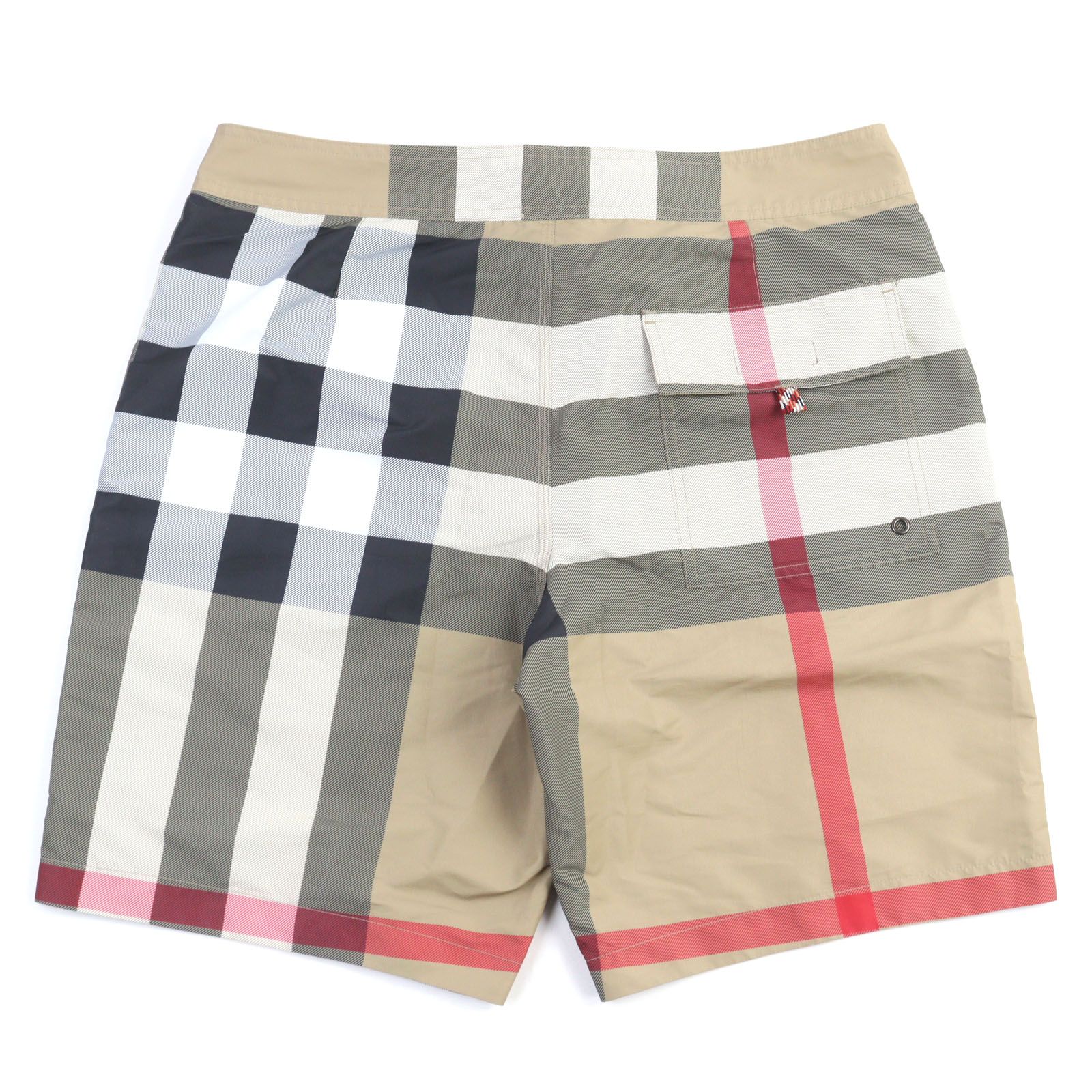 ○BURBERRY バーバリー 8022647 ティッシ期 ノバチェック スイムショーツ ショートパンツ ベージュ系 M 正規品 メンズ