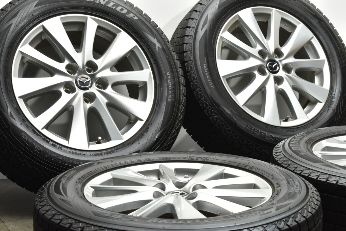 冬用☆マツダ CX-5 純正 225/65R17 バリ溝約8分スタッドレス