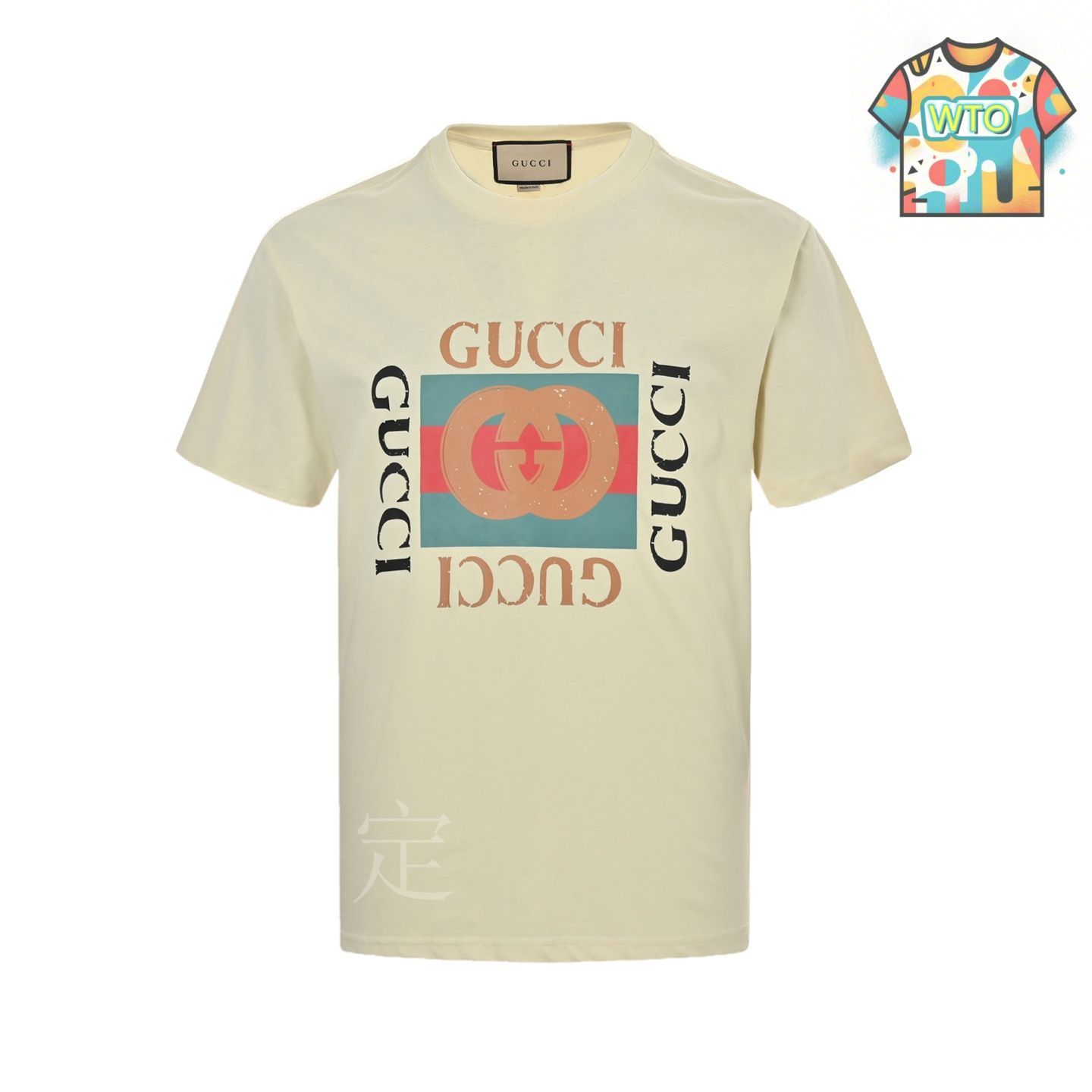 GUCCI *グッチ* ロゴモチーフ Ｔシャツ GUCCI コピー Tシャツ 蛇モチーフ ロゴグラフィック ネイビー