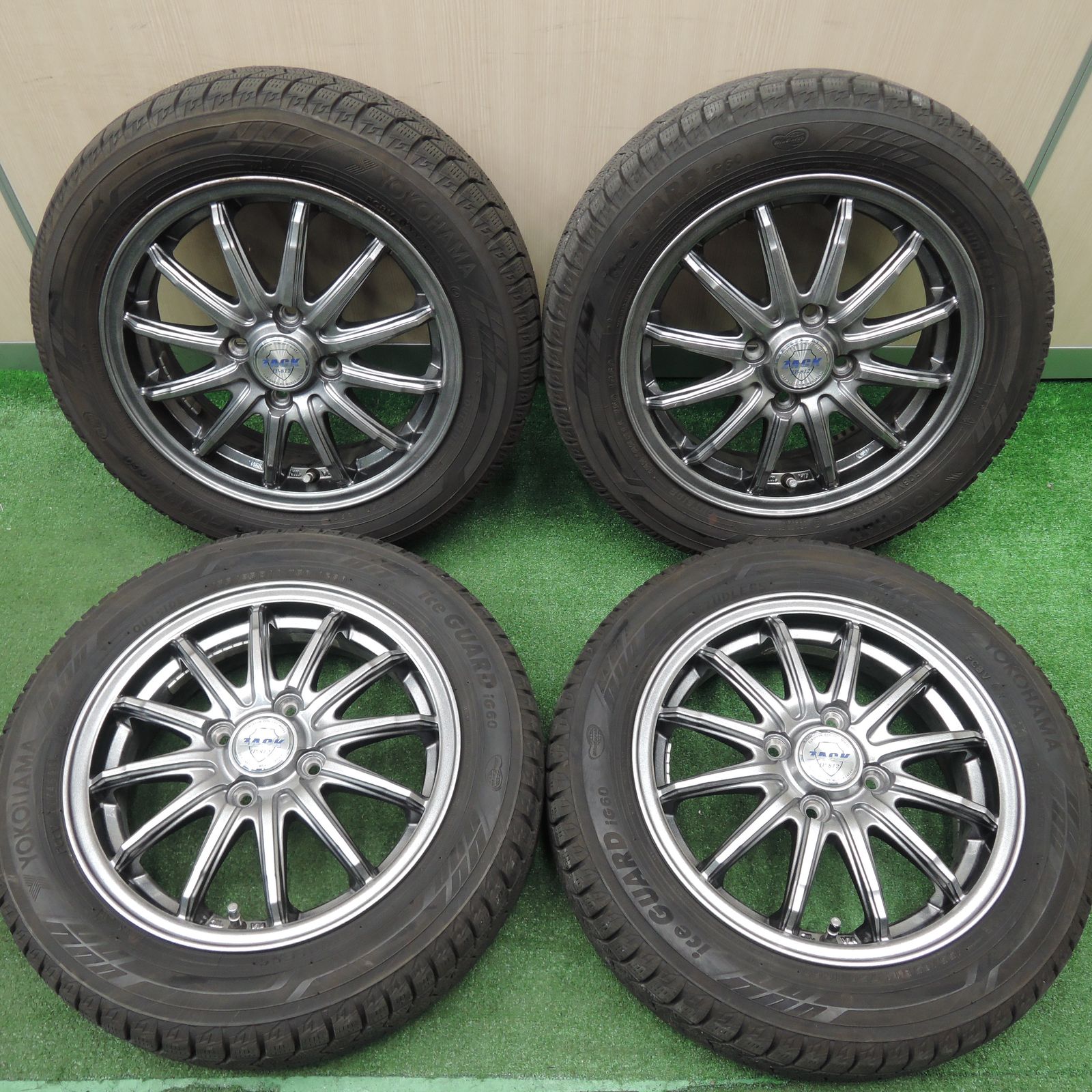 送料無料*バリ溝！20年！9分☆スタッドレス 155/65R14 ヨコハマ アイスガード iG60 ZACK JP-812 MONZA 14インチ  PCD100/4H☆4011303HAス - メルカリ