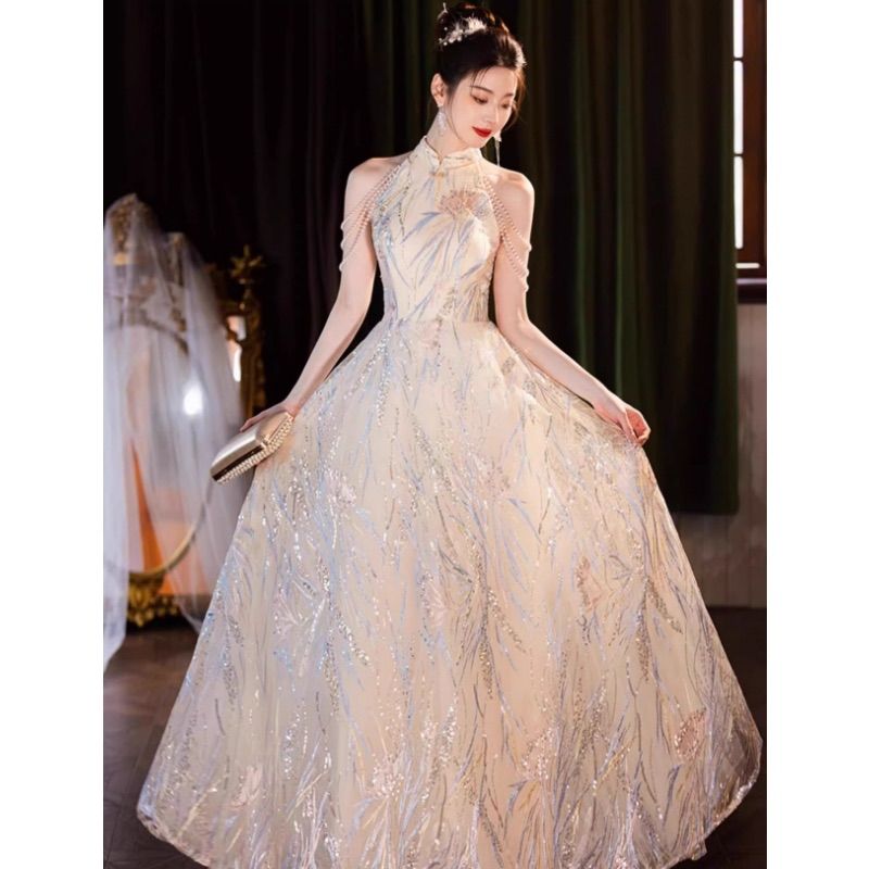 ウェディングドレス パール