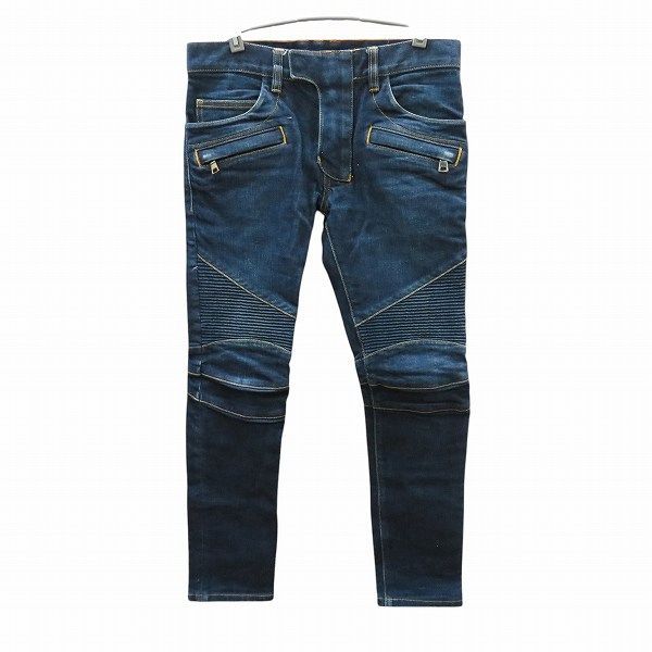 バルマン S5HT551C710 ジップフライ ストレッチ バイカーデニム アパレル パンツ メンズ