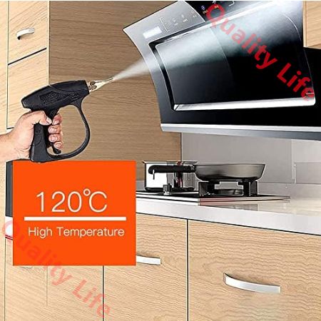 ポータブルスチームクリーナー 2600W高圧スチーム洗浄機 延長チューブブラシヘッド付き3バー蒸気発生器 家庭用キッチン 車 バスルーム 家具タイル床用