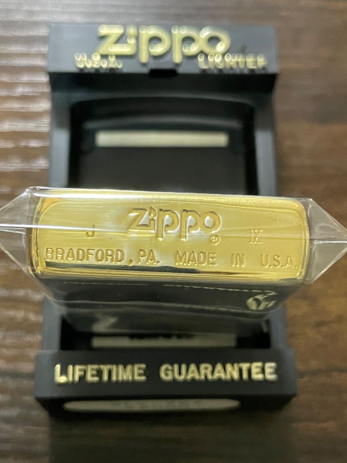 zippo 液晶 温度で色が変わる！ 4面ゴールド 特殊加工品 年代物