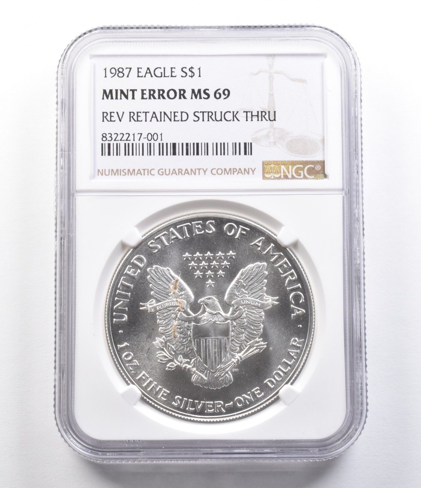 リバティコイン 1987年 １ドル銀貨 １オンス アメリカ合衆国 イーグル