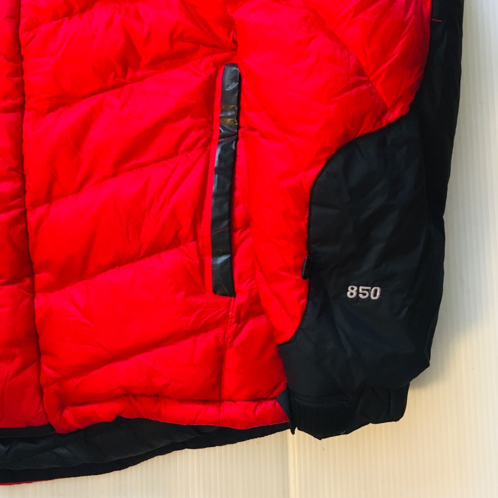 ノースフェイス ダウンジャケット サミットシリーズ 850 レッド メンズ