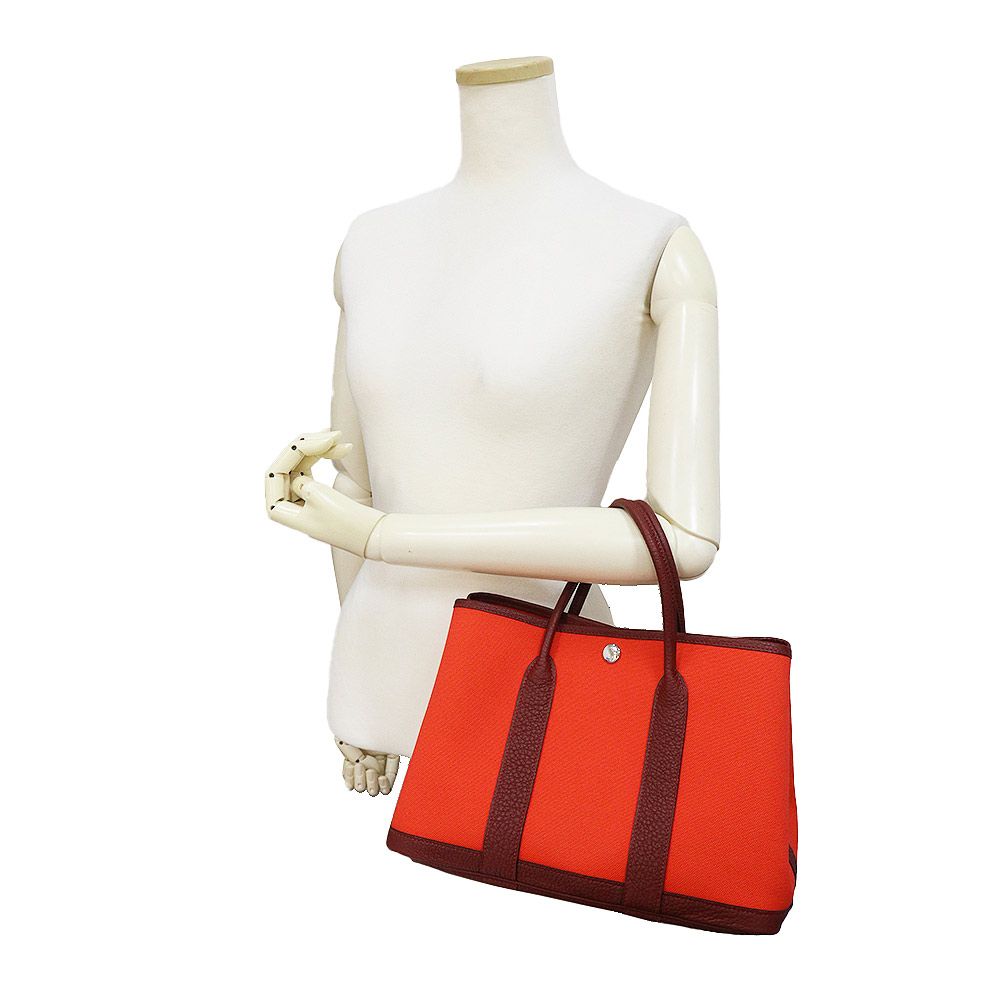 エルメス ガーデンパーティ TPM 30 ハンドバッグ トワルミリタリー