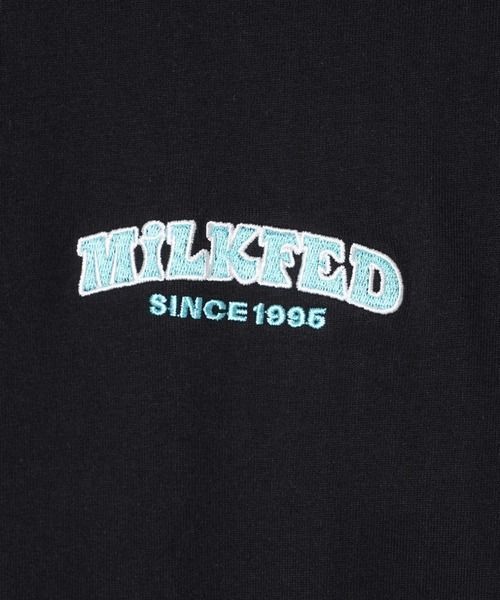 tシャツ ミルクフェド MILKFED PINK PAWS LS TEE レディース 犬 猫 いぬ ねこ トップス カットソー 黒 ロンティ 長袖 MILKFED. tシャツ ミルクフェド MILKFED PINK PAWS LS TEE