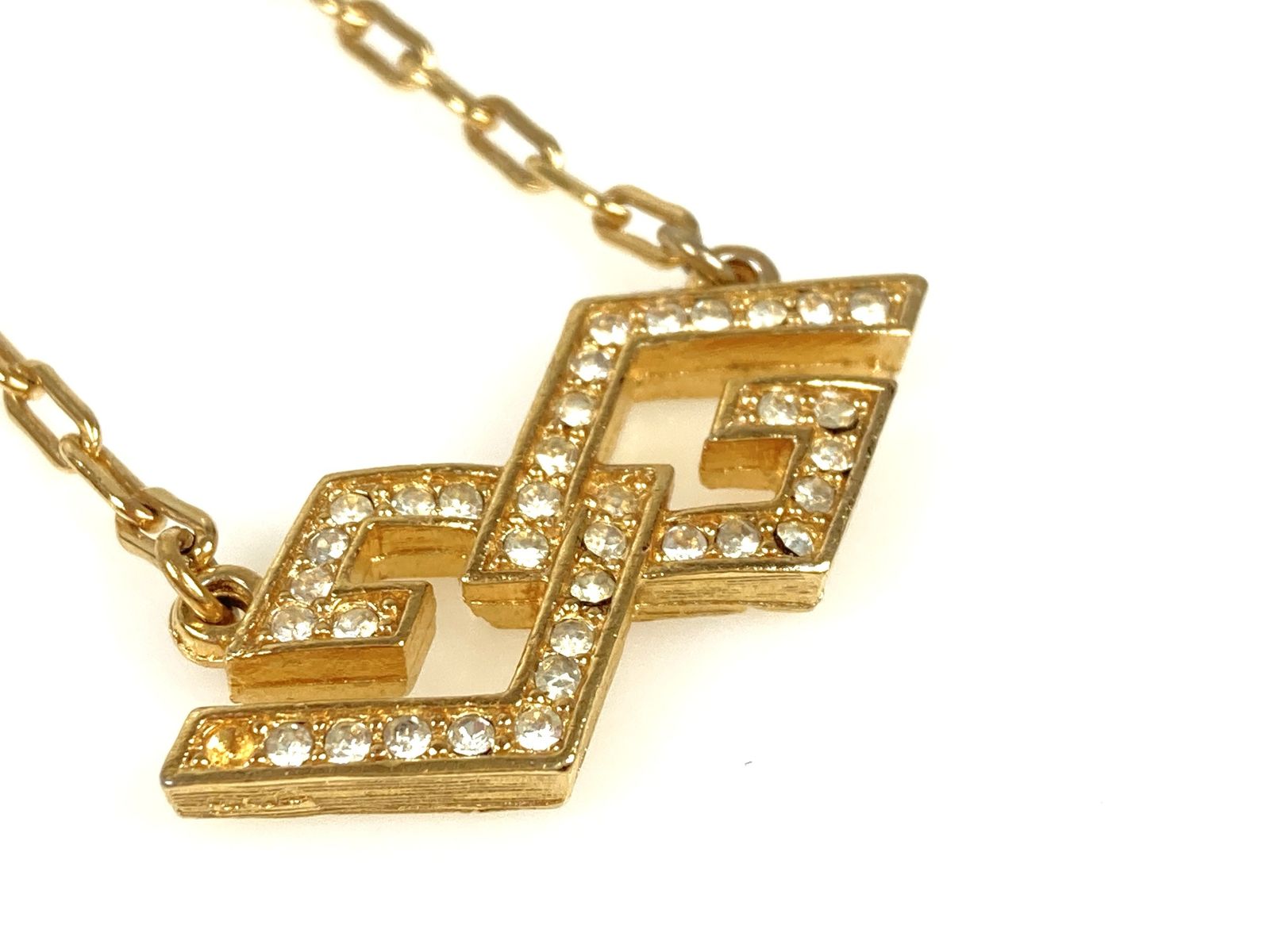 ジバンシィ ヴィンテージ ゴールド ストーン ネックレス チョーカー レディース GIVENCHY - ジバンシィ ヴィンテージ ネックレス チョーカー