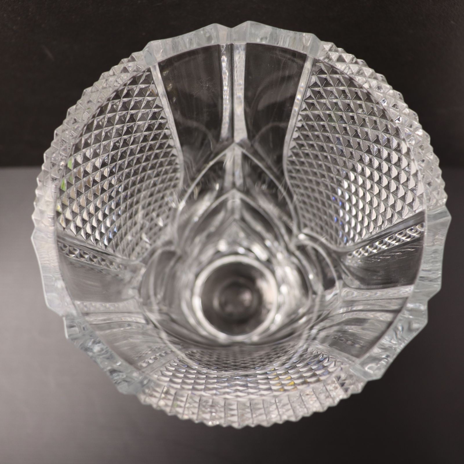 フランス製 クリスタル ダルク 花瓶 30cm cristal d'arques