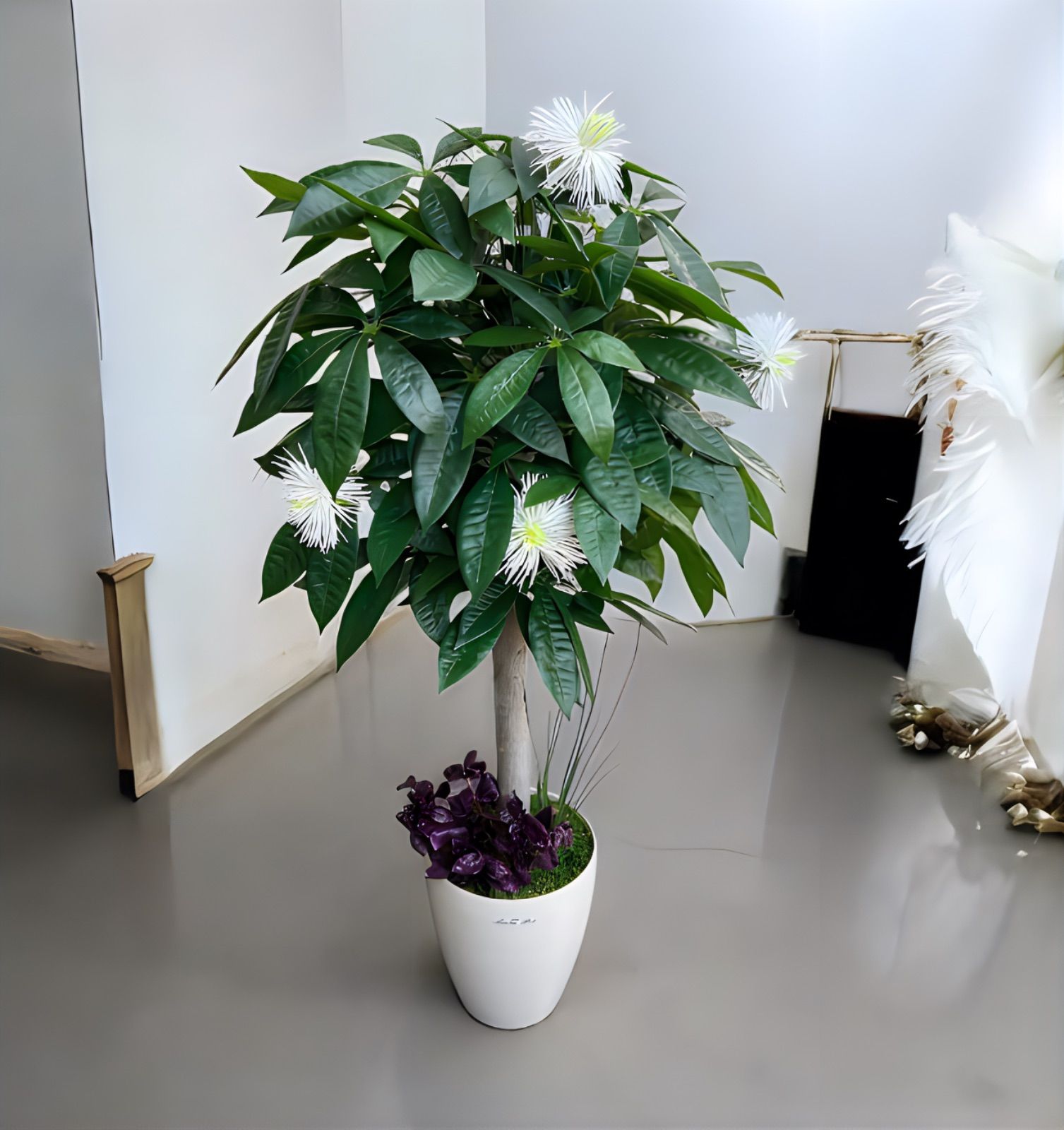 光触媒　人工観葉植物　ウォールグリーン　フェイクグリーン　ナチュラルパキラ90 人工観葉・フェイクグリーン 光触媒 人工観葉植物 ウォールグリーン