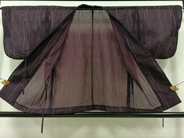 平和屋着物▽道中着 スリーシーズン 春夏秋 塵除け 立涌文 洗える着物 AABB5226jh