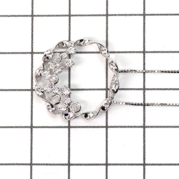 ラッセル K18WG ダイヤモンド ペンダントネックレス 0.51ct - メルカリ 
