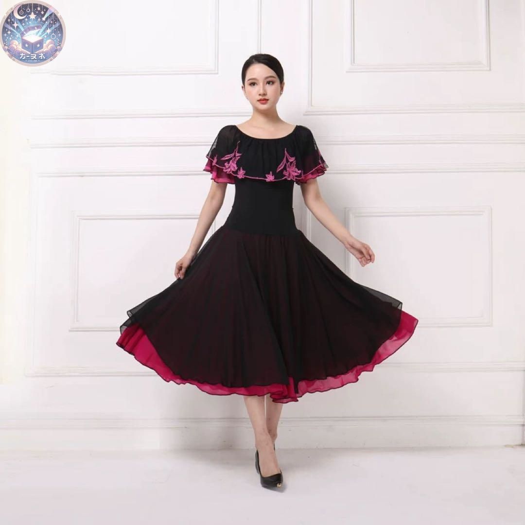 スタンダードの練習にオススメ！ワンピースタイプ練習着❤️ダンスパーティーにも！ 購入 スタンダードの練習にオススメ！ワンピースタイプ練習着ダンス