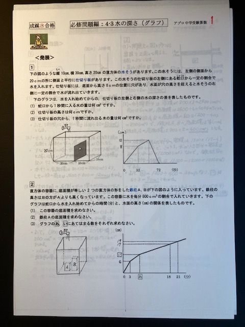 中学受験 成蹊中学校 2026年合格への算数プリント：ステップ2