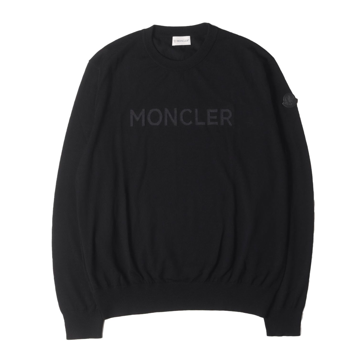 新品同様 MONCLER モンクレール ニット サイズ:M 24AW ロゴ ジャガード