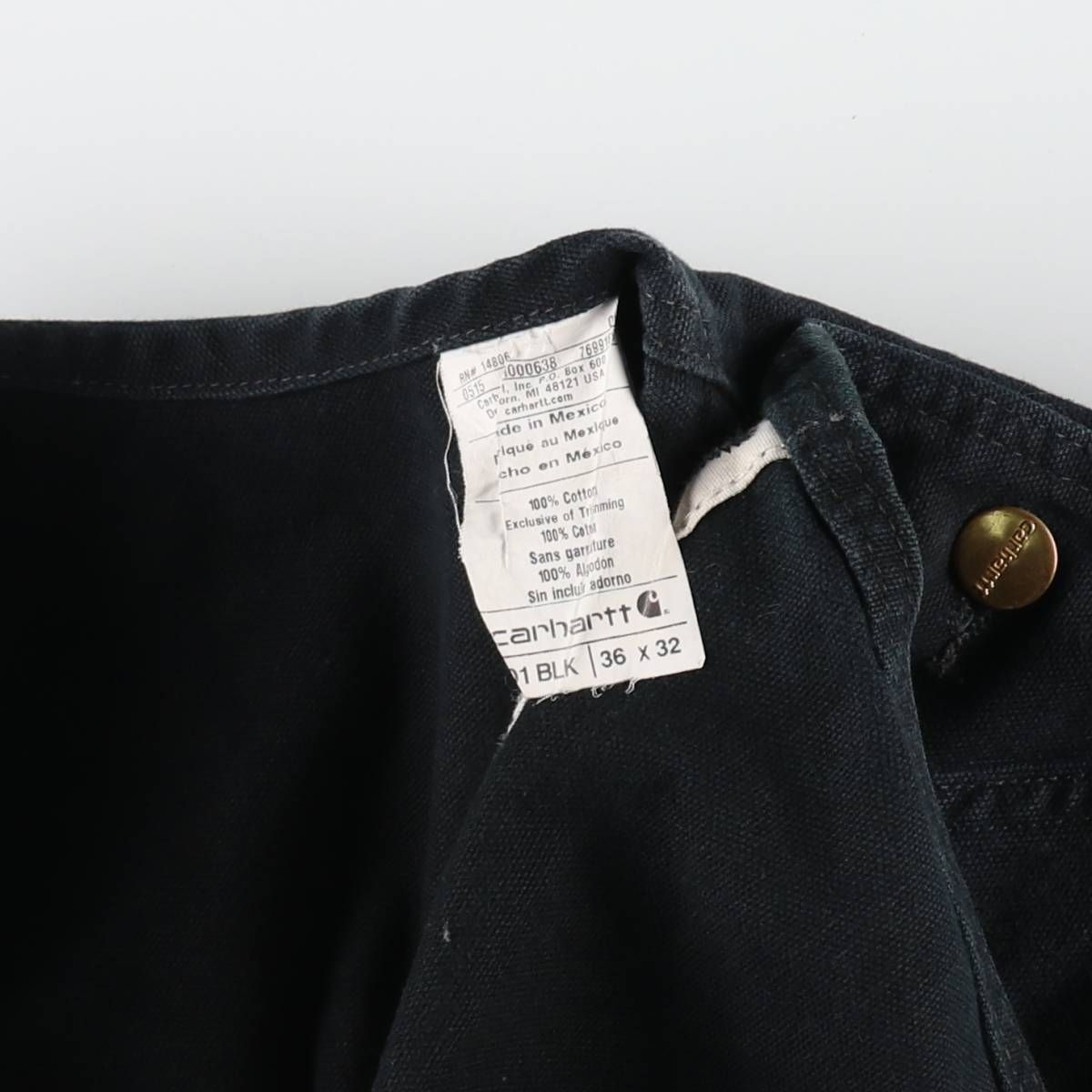 古着 カーハート Carhartt ダブルニー ダック オーバーオール