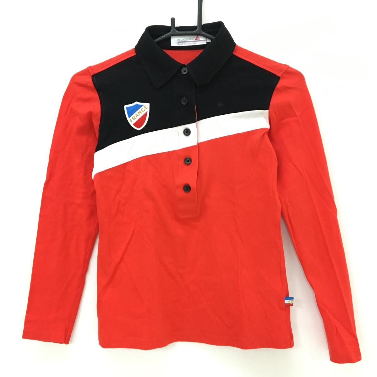 ゴルフウェアセット 赤ポロシャツ 黒長袖 ゴルフウェアセット 赤ポロシャツ 黒長袖 ゴルフウェアセット 赤