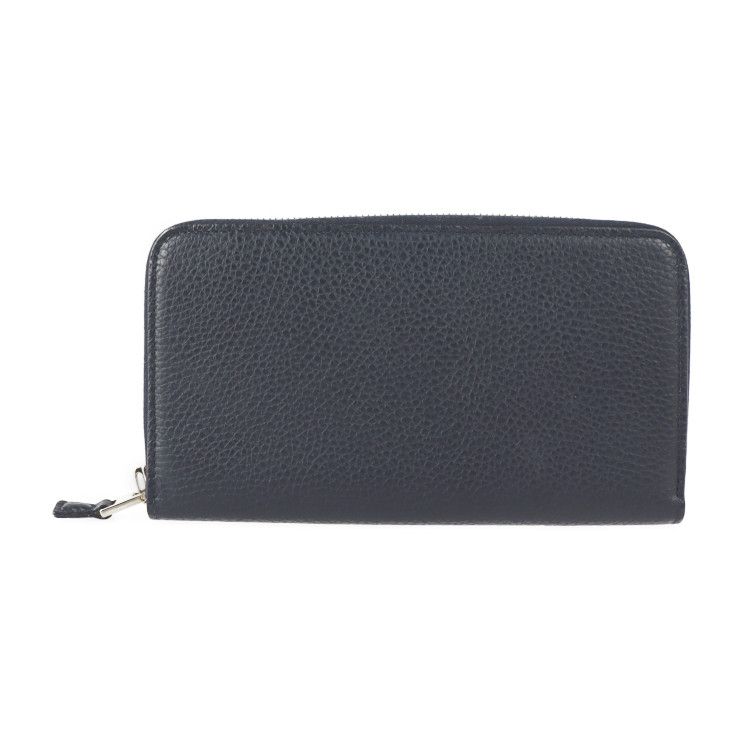 TOM FORD トムフォード 長財布 レザー ネイビー ゴールド金具 LIMITED 