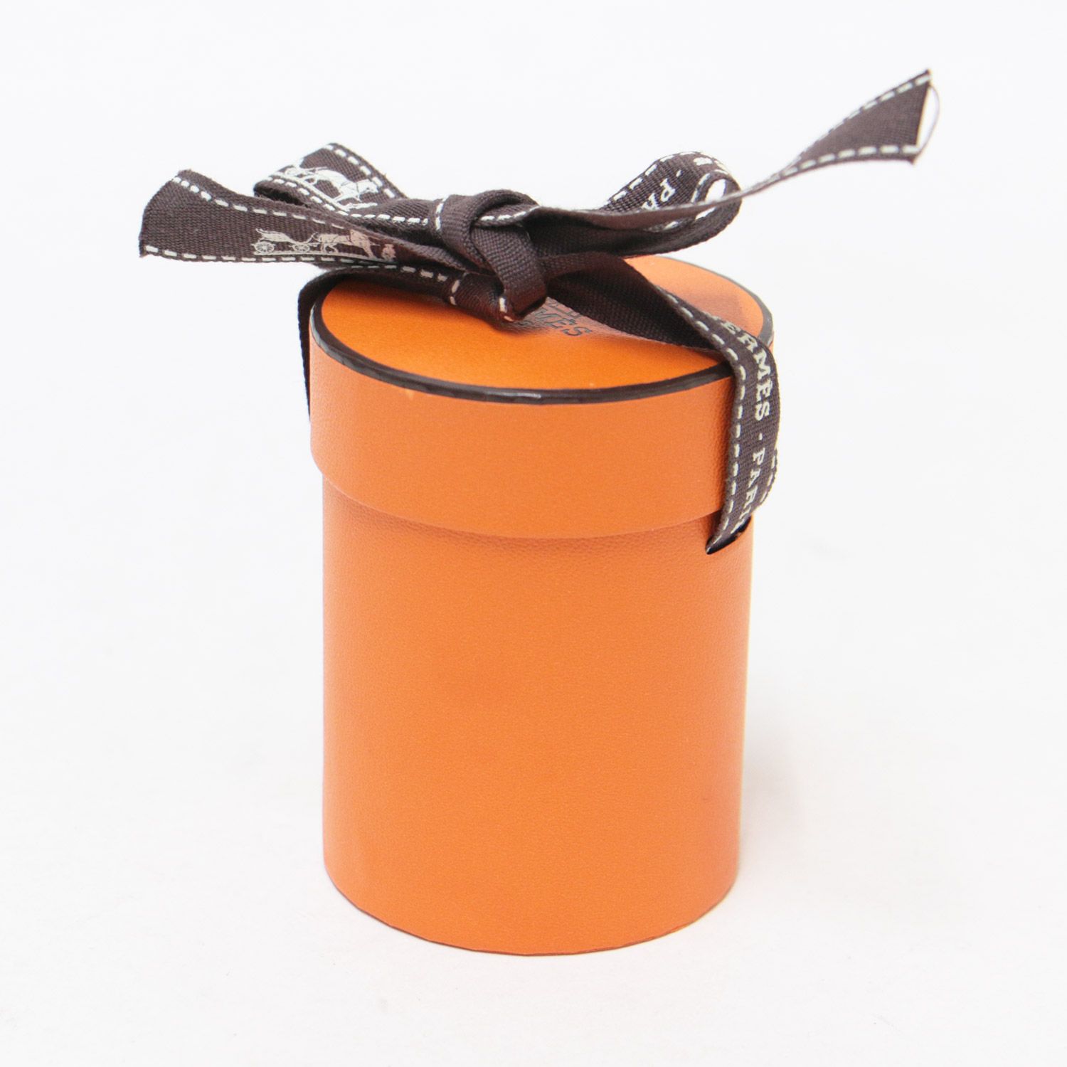 HERMES エルメス スカーフ ツイリー リボン オレンジ HERMES - 【本物保証】 箱付 超美品 エルメス HERMES ツイリー