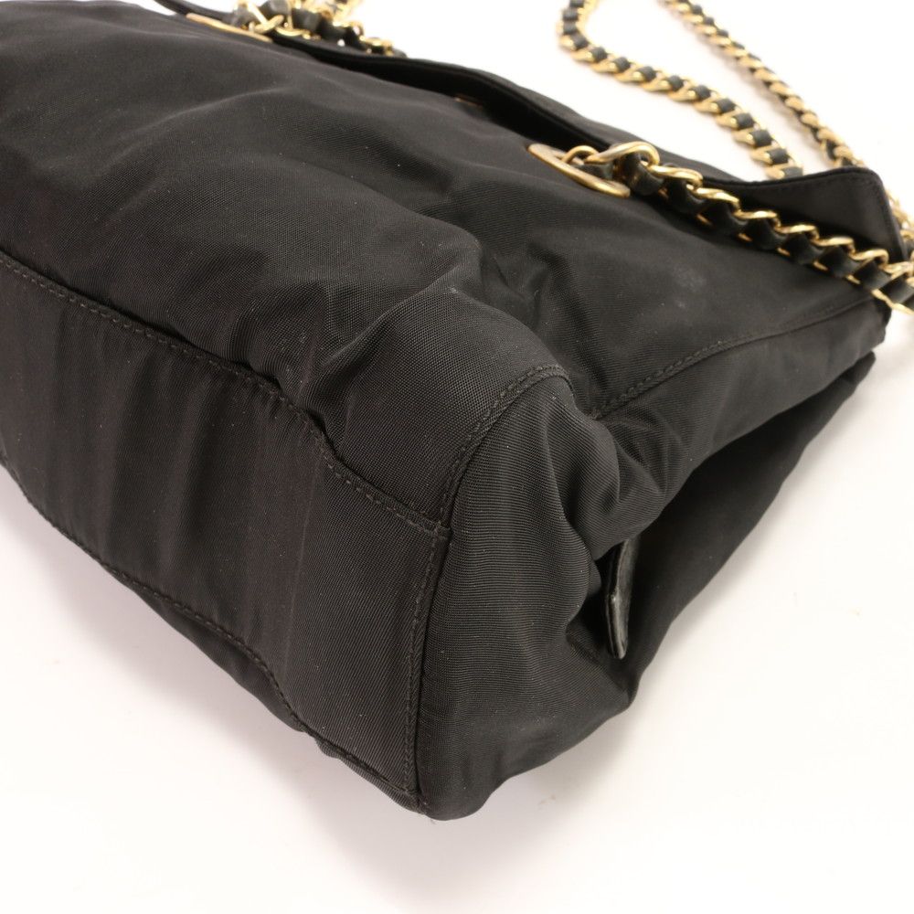 プラダ ギャランティ付 テスート ナイロン 三角ロゴ チェーン