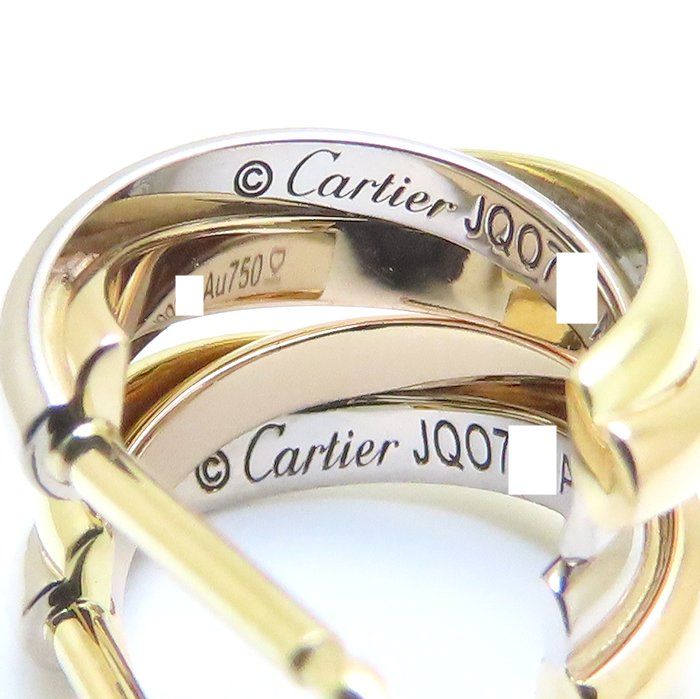 CARTIER カルティエ トリニティ フープ ピアス B8017100 K18