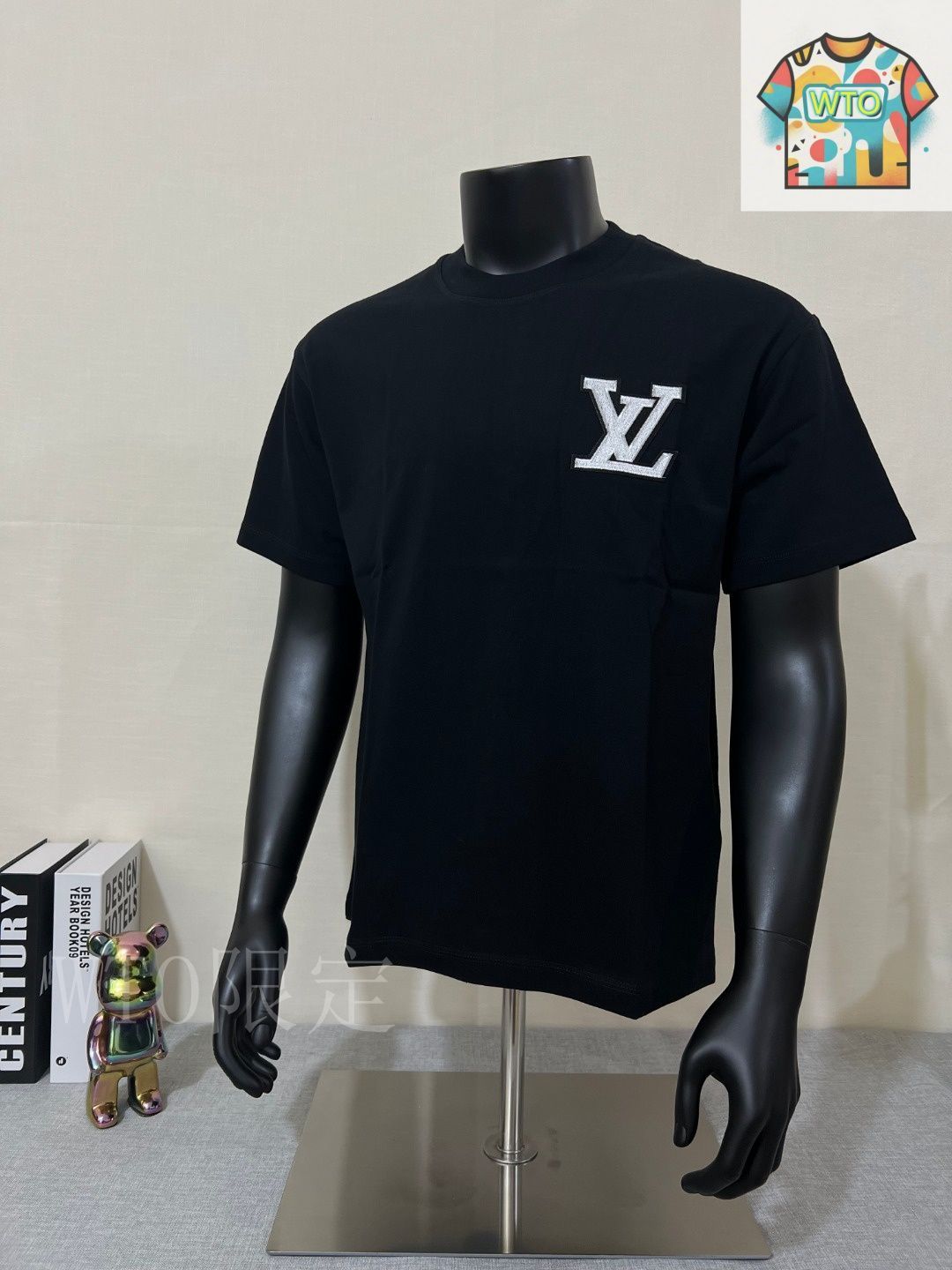 最終値下げ・ルイヴィトン　ロゴ刺繍Tシャツ 今日特価】Louis Vuitton/LV ルイヴィトン 25SS 刺繍ロゴ T