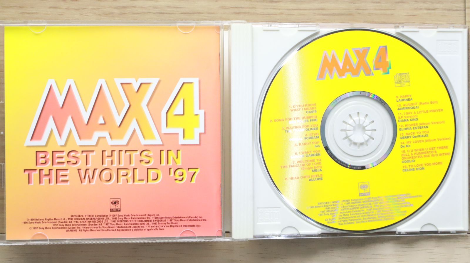 国内盤CD☆オムニバス/Various Artists□ MAX4 【SRCS8470