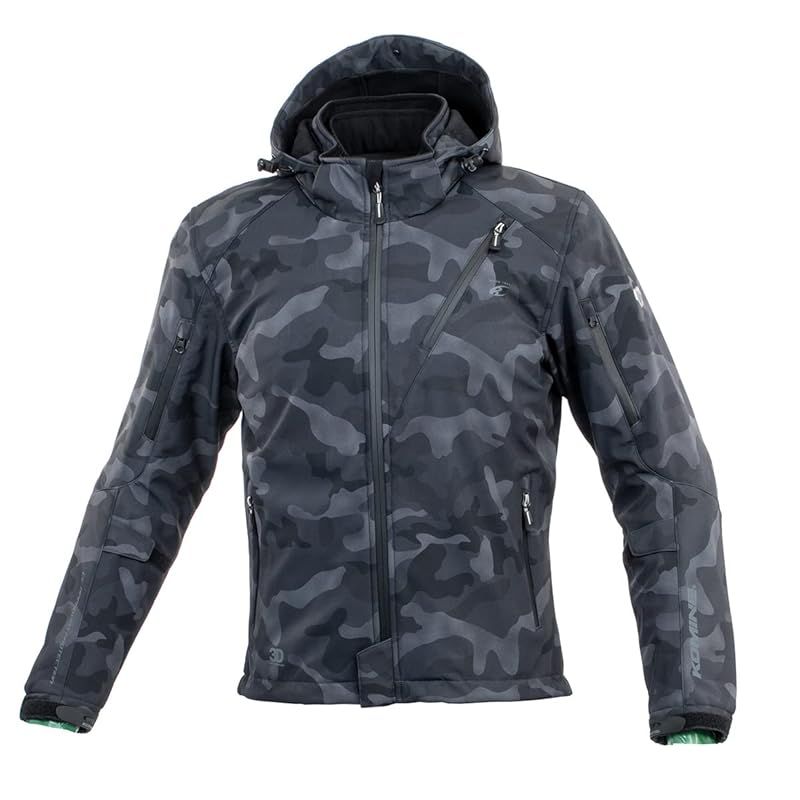 [KOMINE] バイク用 プロテクトソフトシェルウィンターパーカ-IFU Neo JK-5792 07-5792 Monochrome Camo L 1