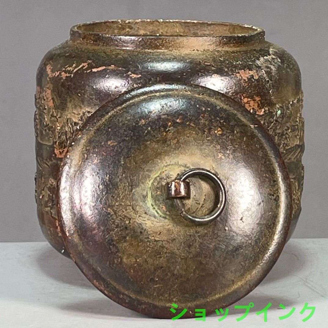 銅器 清明上河図茶壺 茶道具 香道具 装飾品 工芸品 置物 - メルカリ