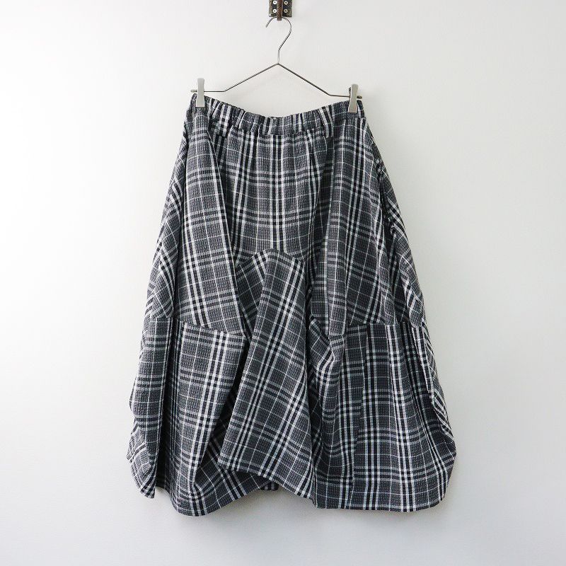 芽風　デザイン　スカート sensounico⁄センソユニコ 変形デザインスカート 芽風 ロング丈