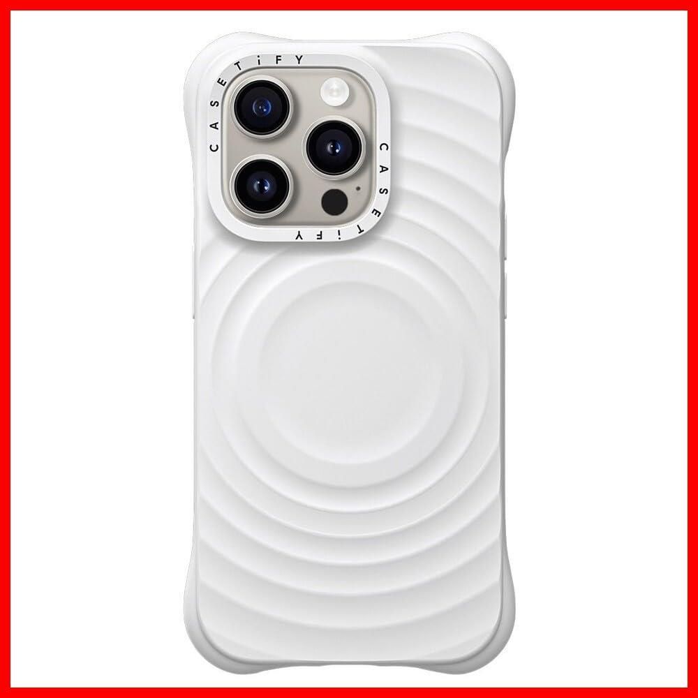 数量限定】CASETiFY ホワイト iPhone 15 Pro ケース [シリコン / 2m 