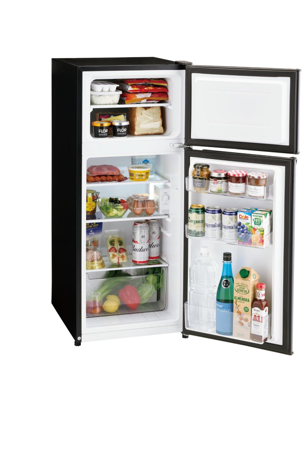 省エネ 静音 LED庫内灯 耐熱性能天板 スリム 120L ノンフロン 幅45.2cm ブラック 冷蔵庫 JR-HS12A K ハイアール Haier WWW_KANDAIZUMI_COM