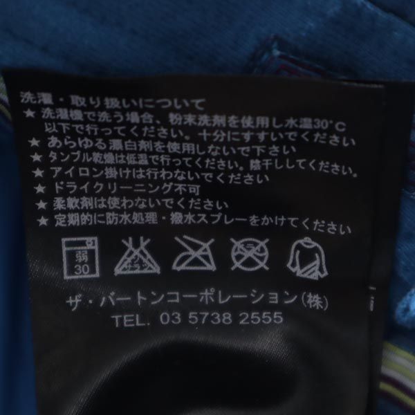 バートン 中綿入り 総柄 スノーボードパンツ M ネイビー系 BURTON スキー ウインタースポーツ ロゴ刺繍 スノボ メンズ 【230120】