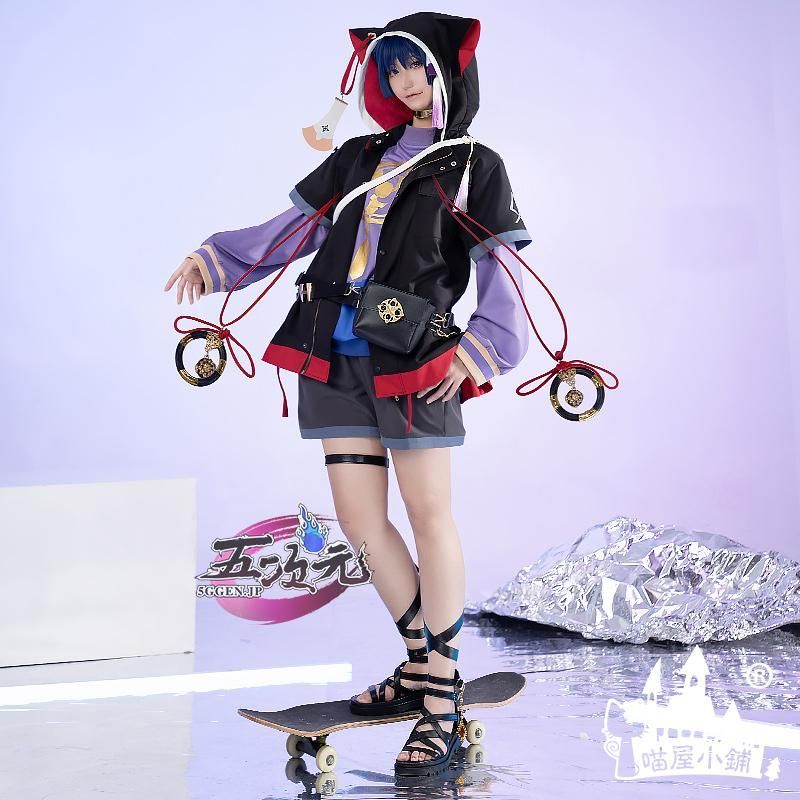 ハロウィン 猫屋小舗 原神 コスプレ 散兵 スカラマシュ 派生服 同人服 衣装 ウィッグ 追加可 BJ0923ML03 ハロウィン