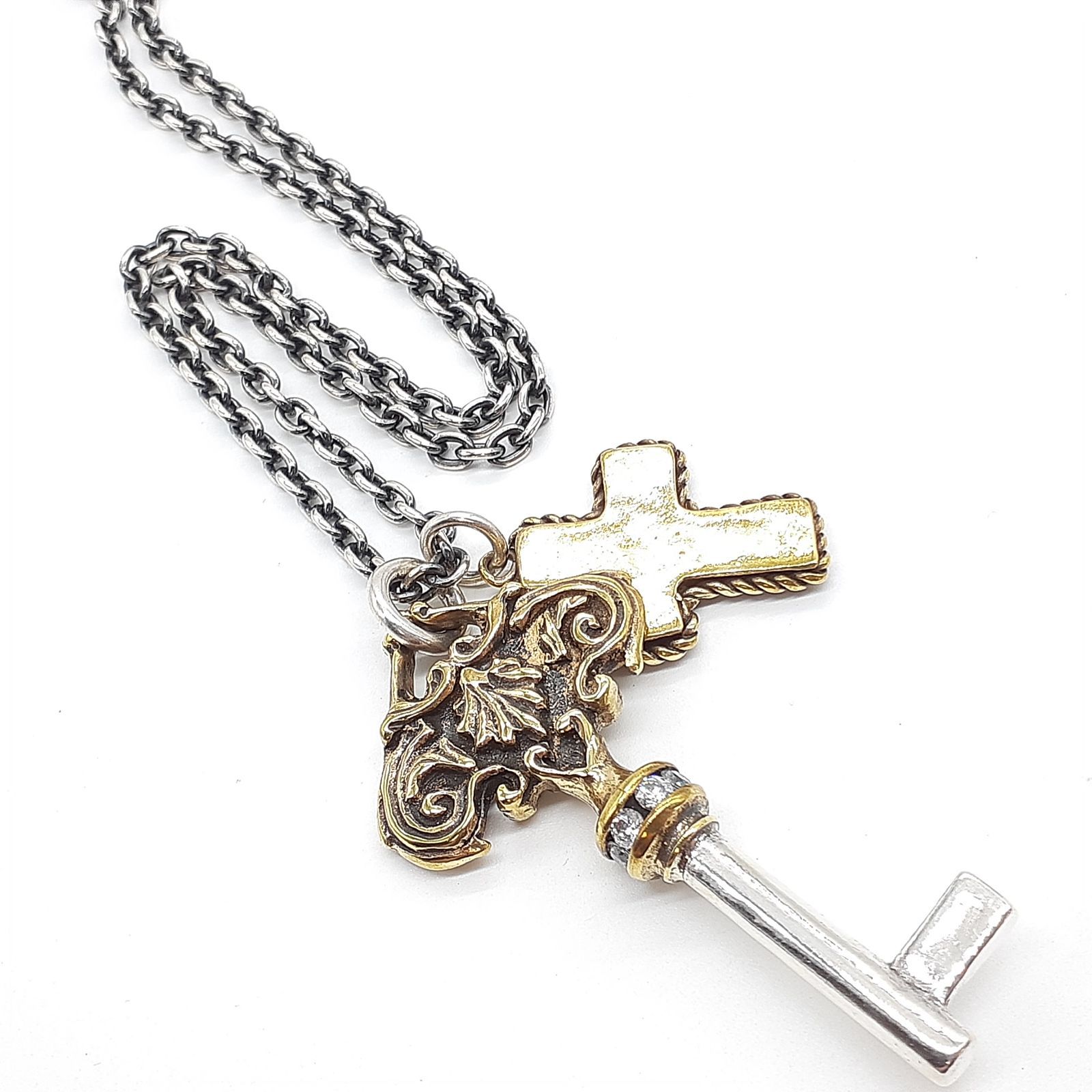e.m. イーエム BRASS SILVER 925 2005年 クリスマス限定 ネックレス 