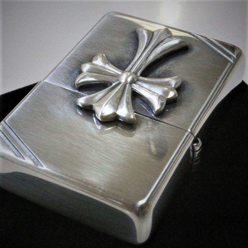 純銀ZIPPO クロスメタル スターリングシルバー ジッポ ライター