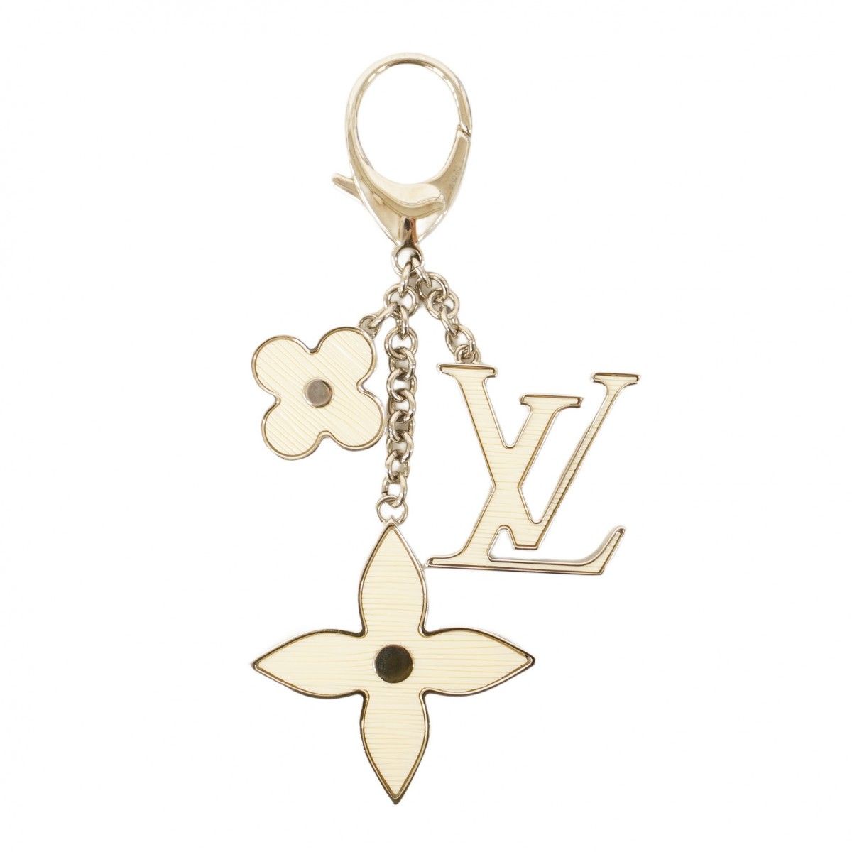 5mc2892 ルイヴィトン キーホルダー エピ ビジューサック フルール ドゥ M65085 イヴォワール レディース