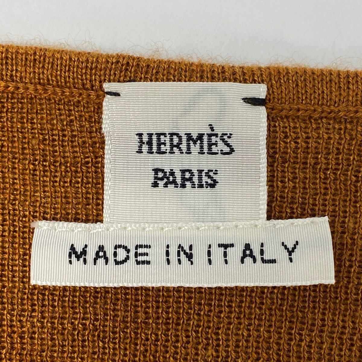 エルメス HERMES セリエ カーディガン 長袖 ラウンドネック トップス カーディガン カシミヤ シルク ブラウン レディース 中古 エルメス HERMES セリエ カーディガン 長袖 ラウンドネック