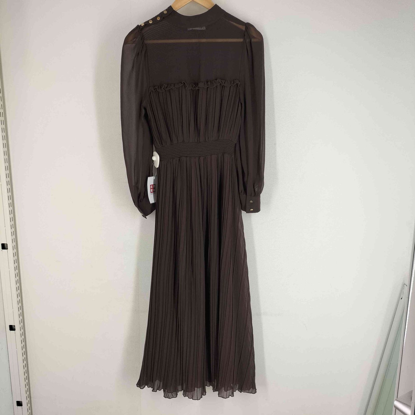 ザラ ZARA シフォンプリーツ ミディ ワンピース レディース JPN：XS