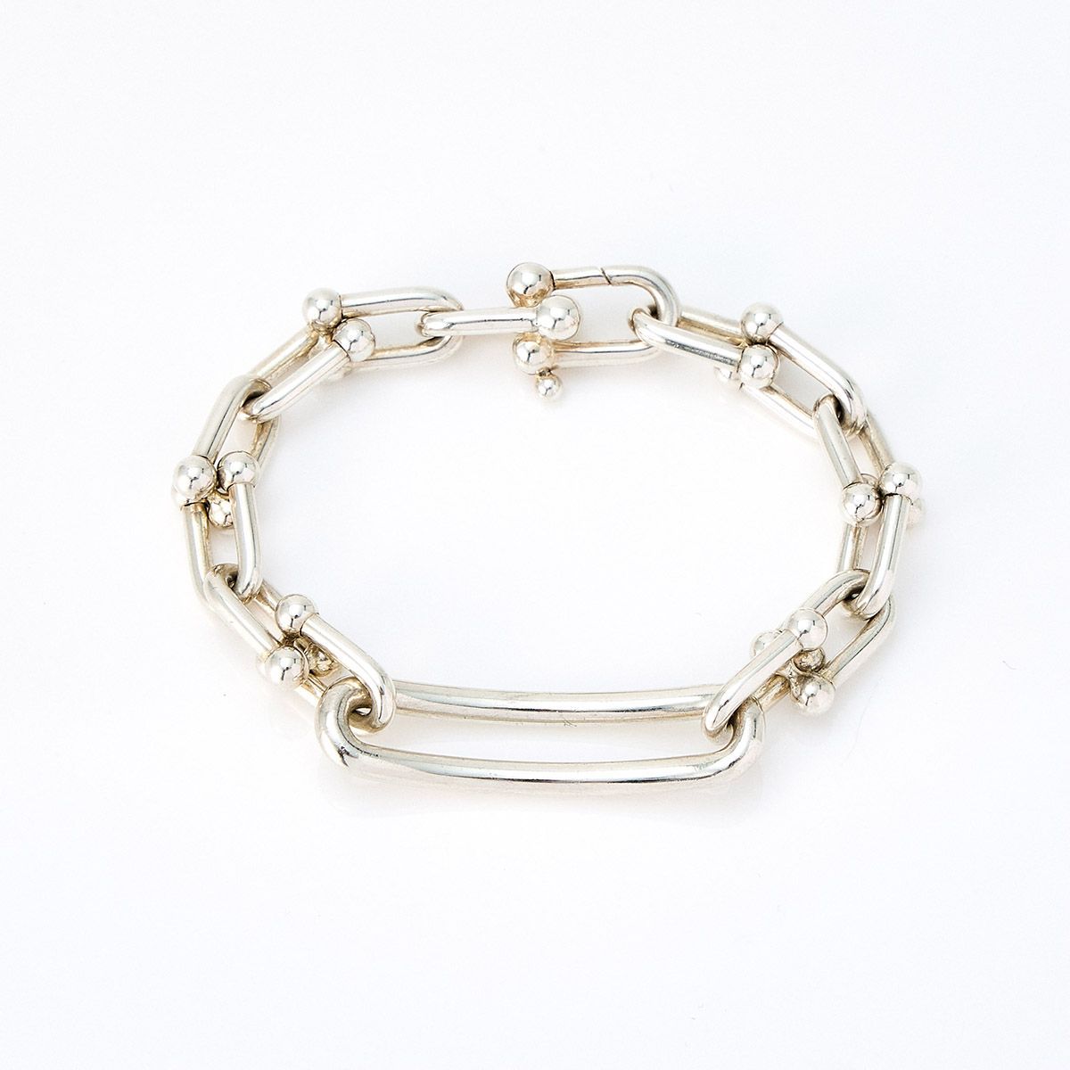 TIFFANY - Co. ハードウェア リンク ブレスレット シルバー 925