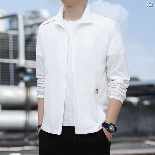 種類26：5XL -200/D：ライトブルー#無しCAP22 メンズ ファッション 服 男性用 オシャレ シンプル 大人 かっこいい 大きいサイズ ストリート 紳士服 日焼け防止 服 冷感 速乾 通気性 ウインドブレーカー 夏 薄手 コート カジュアル アウト