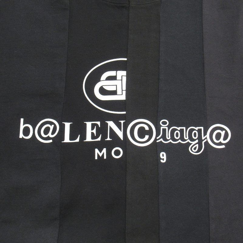 美品 青山限定 バレンシアガ BALENCIAGA 再構築 ロゴ Tシャツ オーバー 