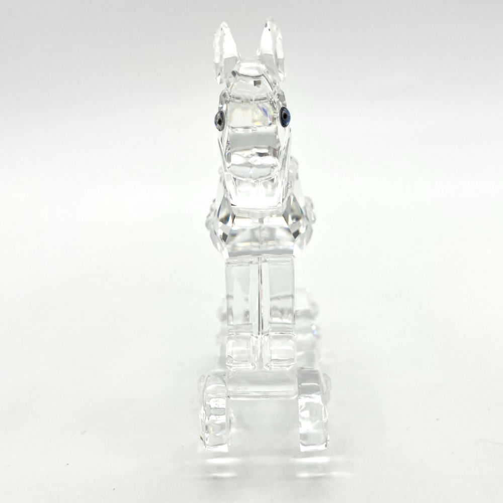 SWAROVSKI - スワロフスキー SWAROVSKI ロッキングホース 木馬 オブジェ 置物 183270【中古】 スワロフスキー SWAROVSKI ロッキングホース 木馬 オブジェ 置物